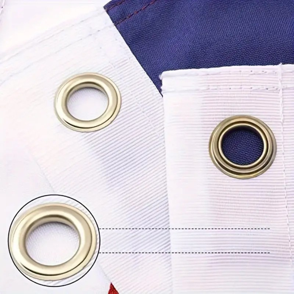 BowLift | American Flag Heavy Duty Nylon Embroidered Stars Outdoor Brass Grommets