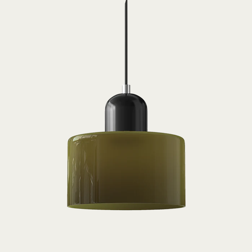 BowLift | Glass light in subtle colors of the kitchen