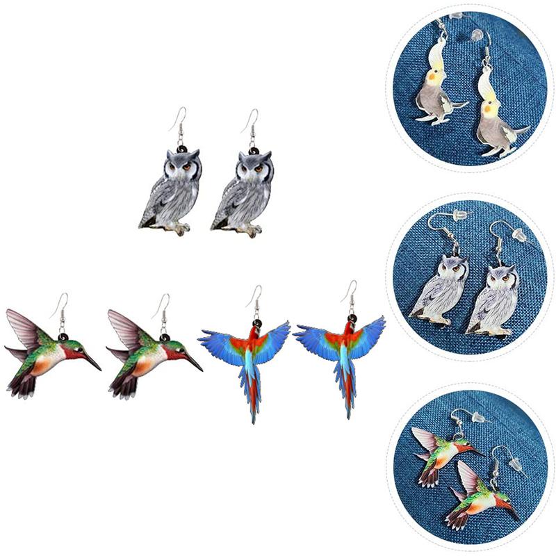 BowLift | Acrylic Drop Bird Earrings