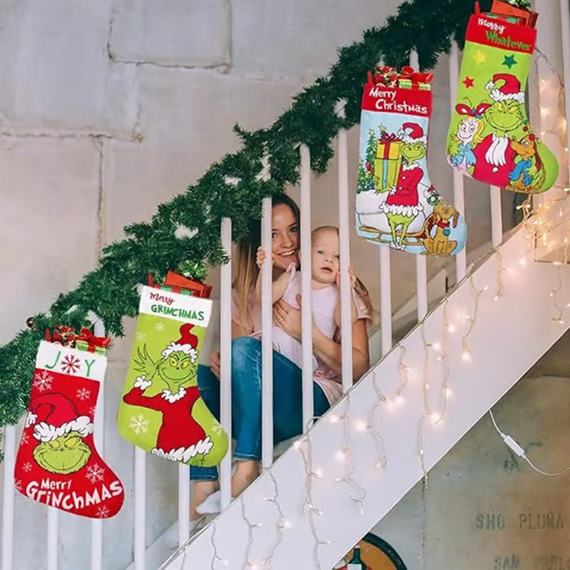 BowLift | Green Christmas Stockings Christmas Decorations