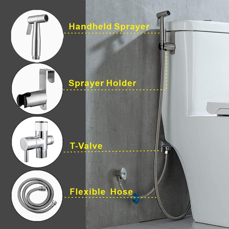 BowLift | 304 stainless steel toilet spray gun set