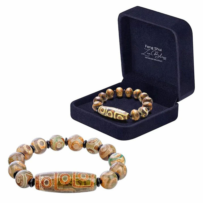 BowLift | Natural Agate Dzi Beads Bracelet