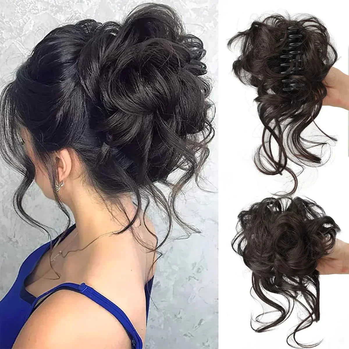 BowLift | Curly Hair Bun – Clip-in Hair Piece with Volume and Natural Look
