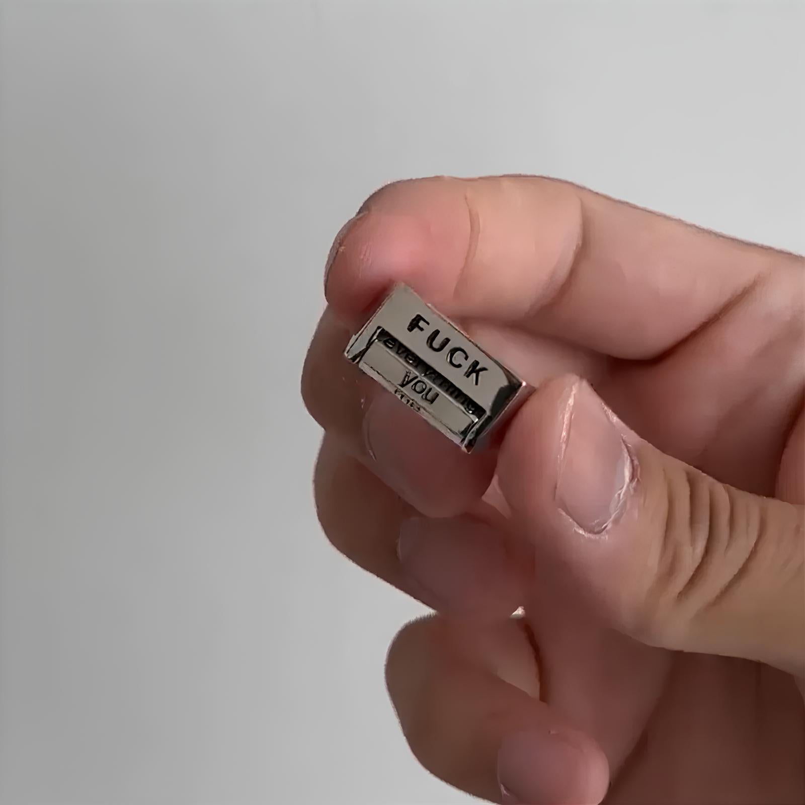 BowLift | Funny Rotatable 'FICK' Ring Rotatable Mood Control Ring