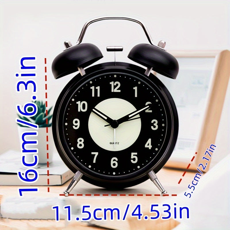 BowLift | LuminousTime - Elegant Metal Alarm Clock with Gentle Lighting for Peaceful Mornings and Nights
