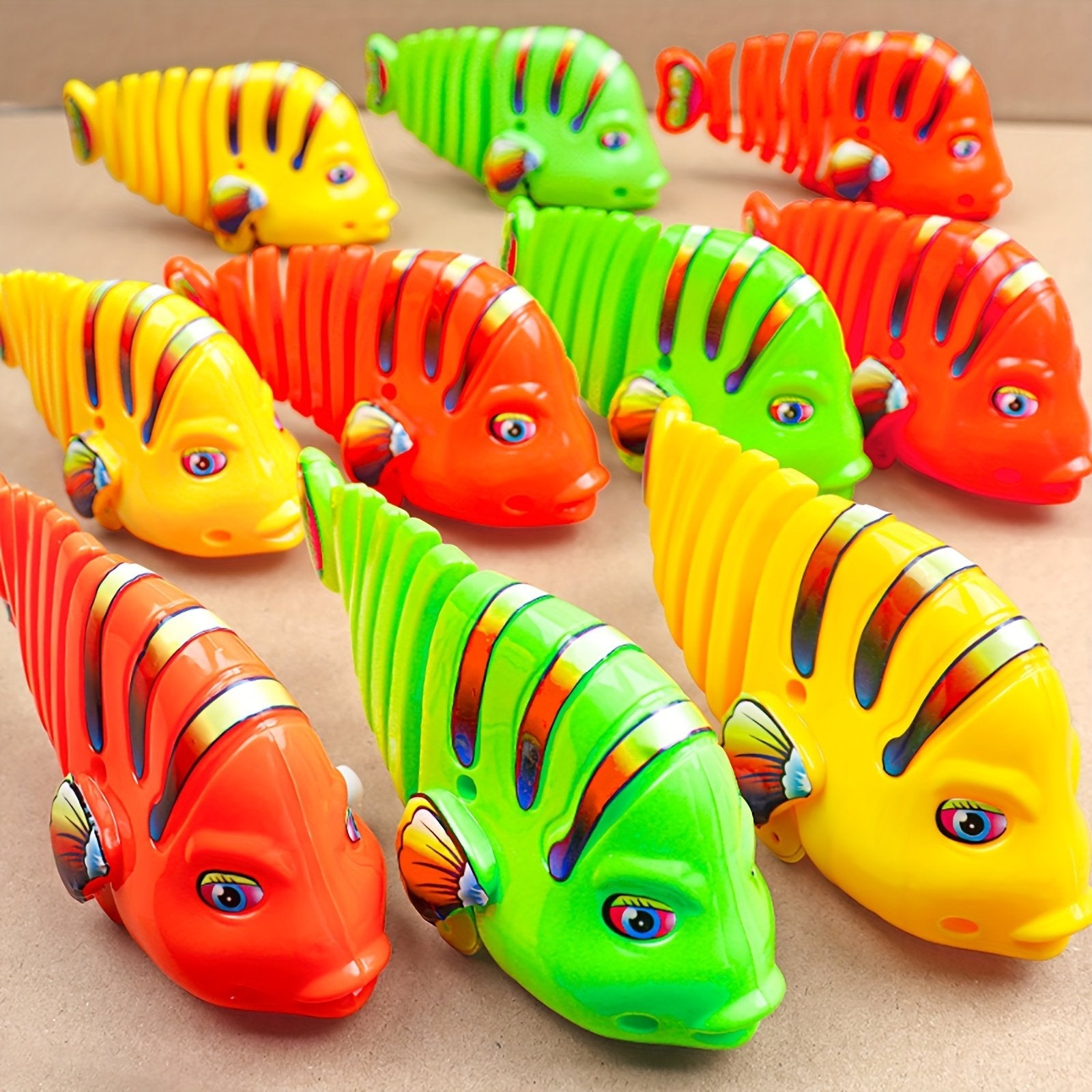 BowLift | Plastic Wind-Up Wiggle Fish Toys