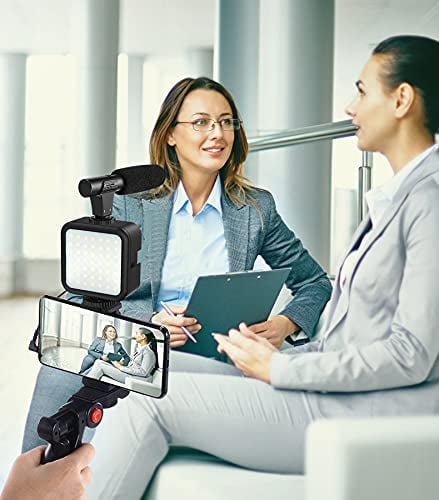 BowLift | Professional Video Microphone Set with Tripod and LED Video Light