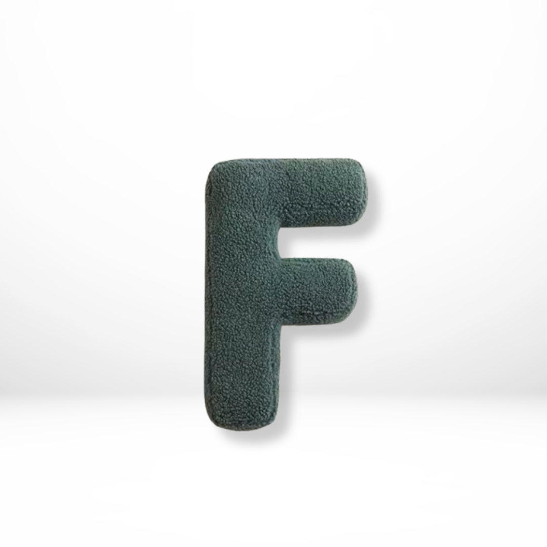 BowLift | Alphabet Cushion Velura – Soft Velvet Decorative Cushion in Every Letter of the Alphabet
