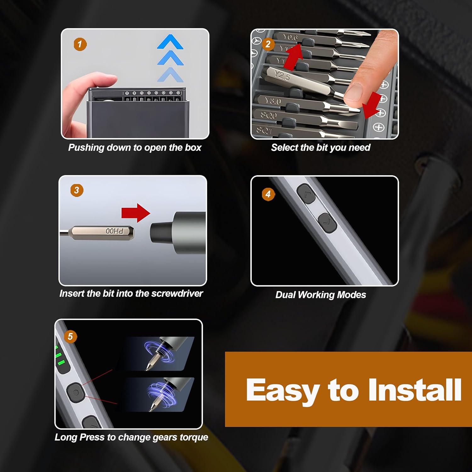 BowLift | ProFix 68-in-1 Electric Precision Screwdriver Set
