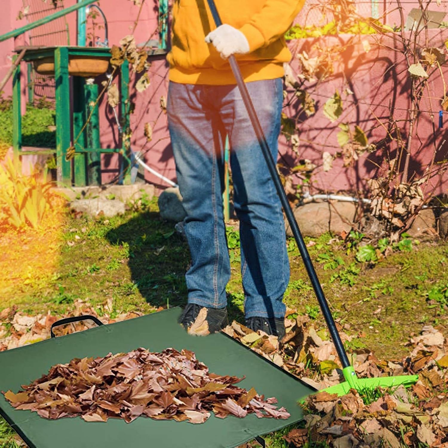 BowLift | Foldable Garden Waste Bag – Sturdy Collection Bag for Leaves and Garden Waste