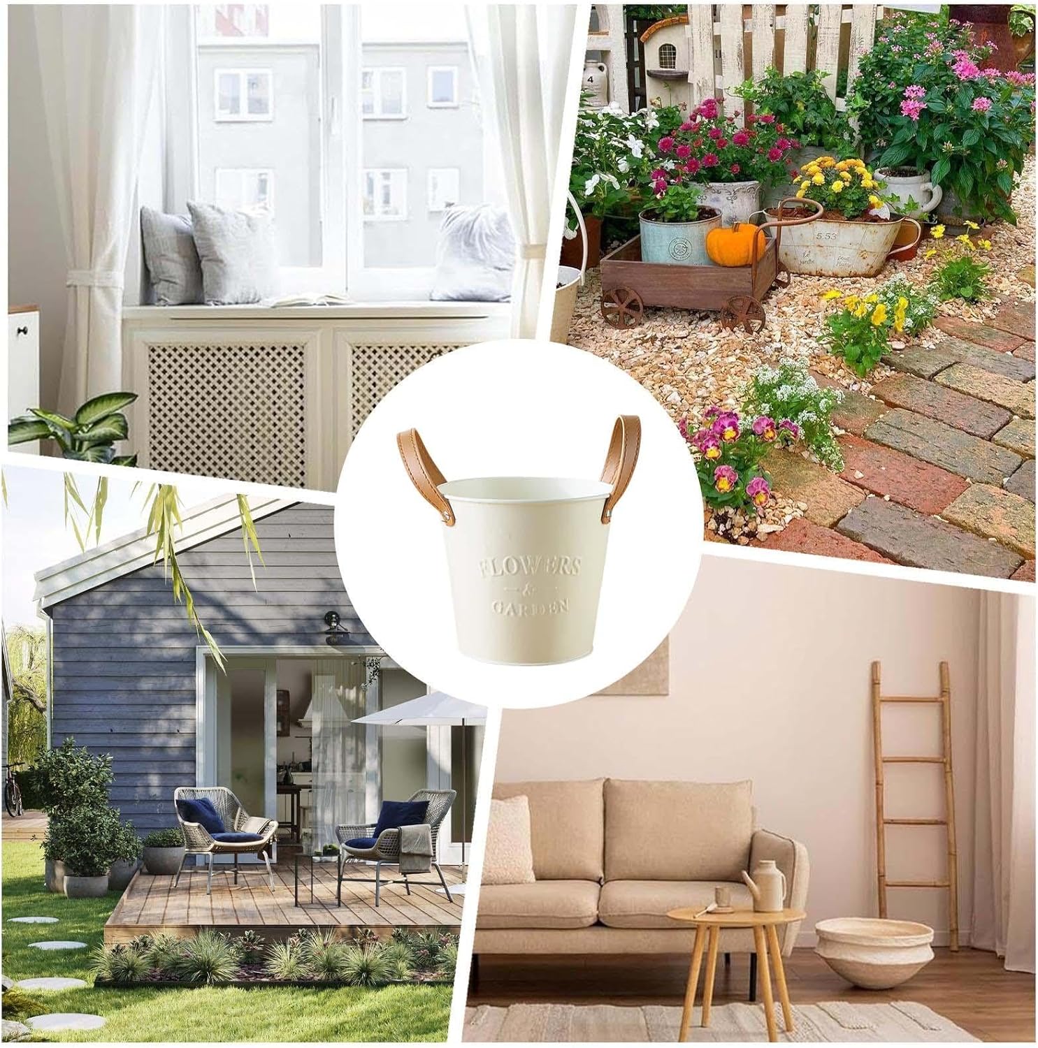 BowLift | Decorative plant pots with leather handles – flower pots for home and garden