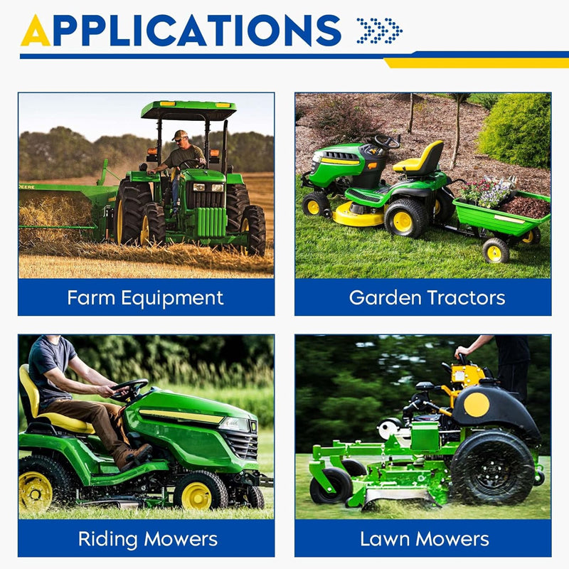 BowLift | 13x6.5-6" Lawn Mower Tires 2 Pack Tractor Tires for 38"-68" Deck Hand-Push Lawn Mowers Tractor
