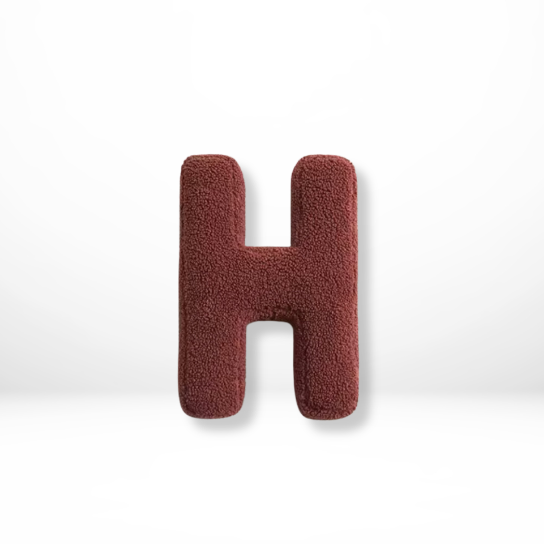 BowLift | Alphabet Cushion Velura – Soft Velvet Decorative Cushion in Every Letter of the Alphabet