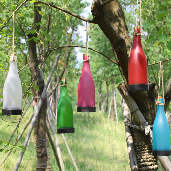 BowLift | 5 Piece Solar Wine Bottle Light Outdoor Decoration Plastic LED Hanging Light