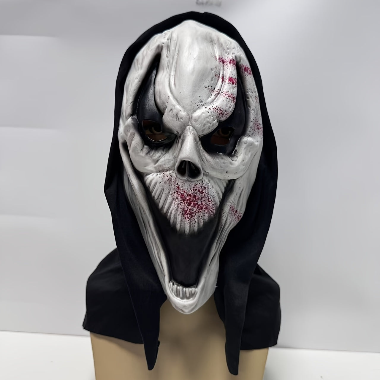 BowLift | Adult Full Head Halloween Scary Mask | Skull Design Hooded