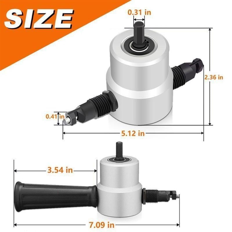 BowLift | Cutter Drill Attachment Double Head Metal Sheet