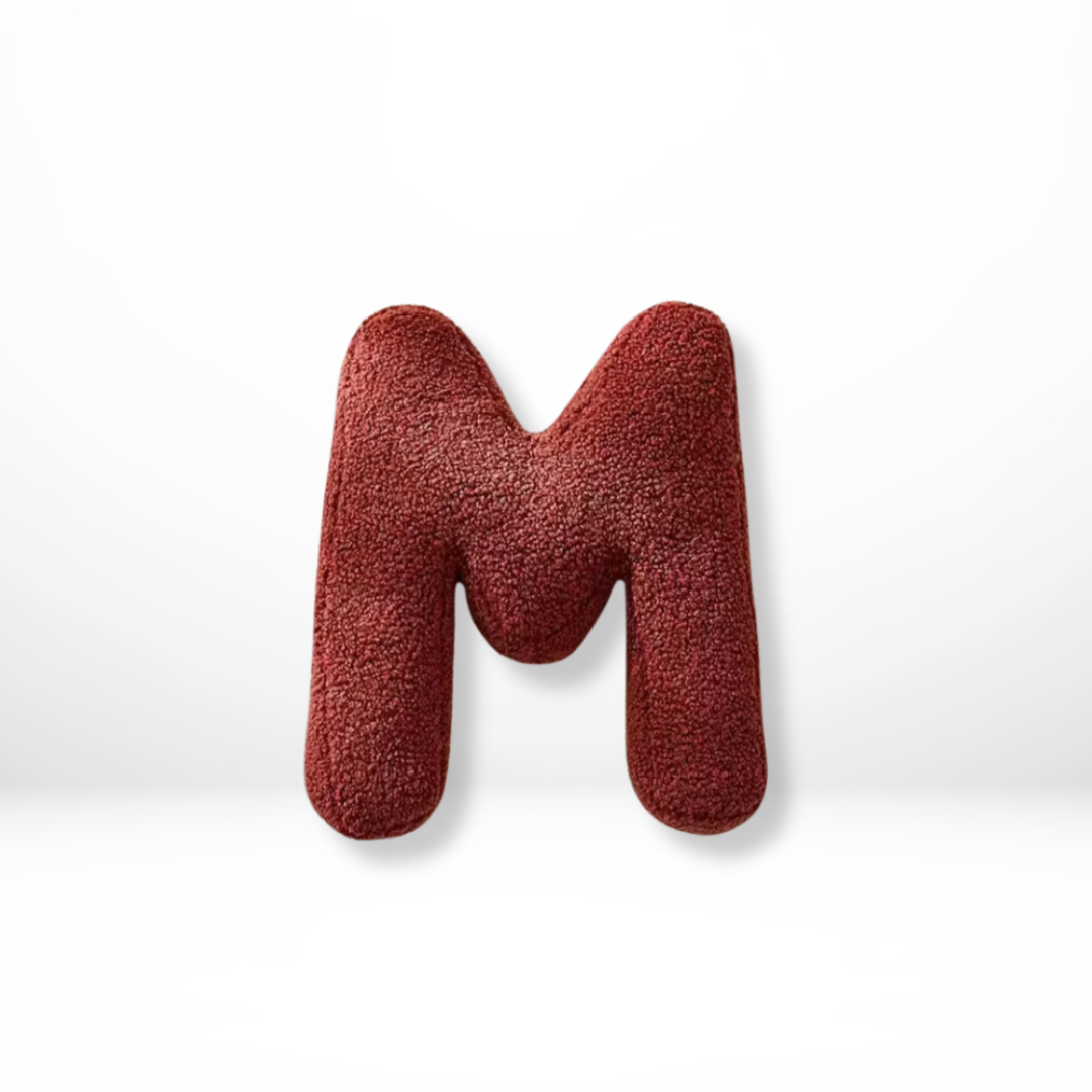 BowLift | Alphabet Cushion Velura – Soft Velvet Decorative Cushion in Every Letter of the Alphabet