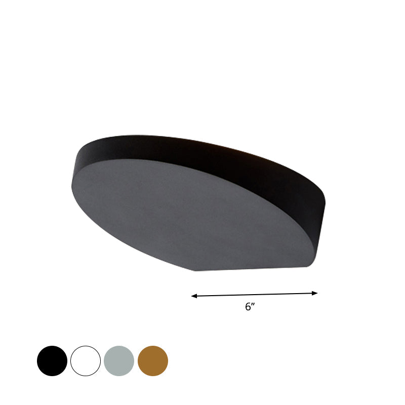 BowLift | Aluminum Round Recessed Wall Sconces Minimalist LED Wall Lighting in Black/Grey/White Finish for Corridor
