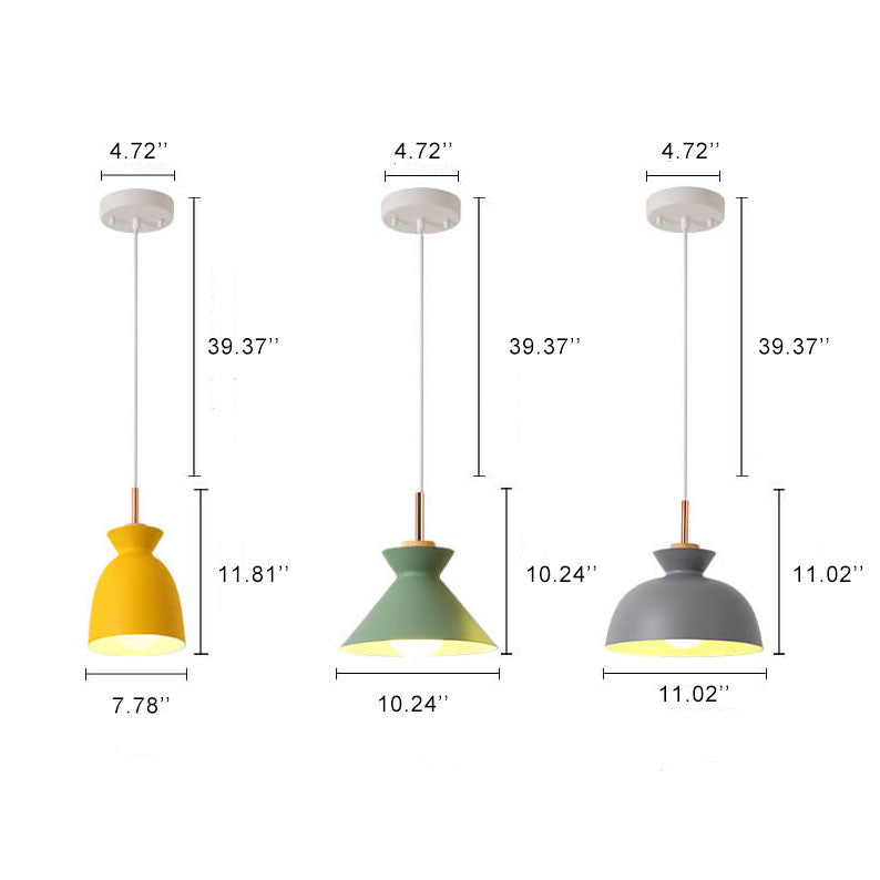 BowLift | AuroraLite Nordic Pendant Light | Metal Design | 1-Light | Modern Color Options