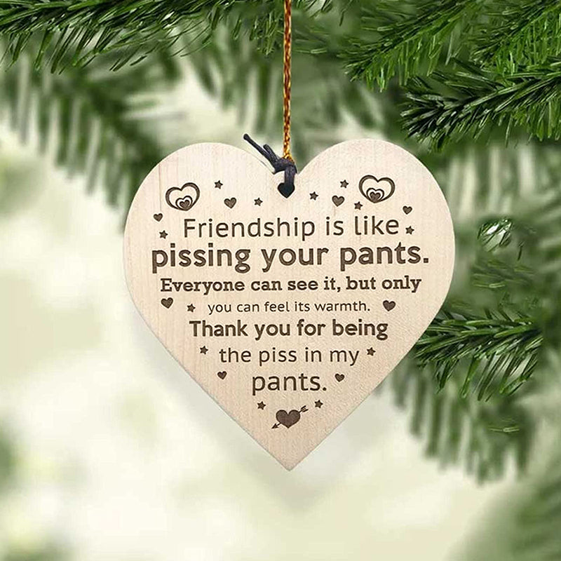 BowLift | Friendship Wood Pendant Christmas Tree Decor