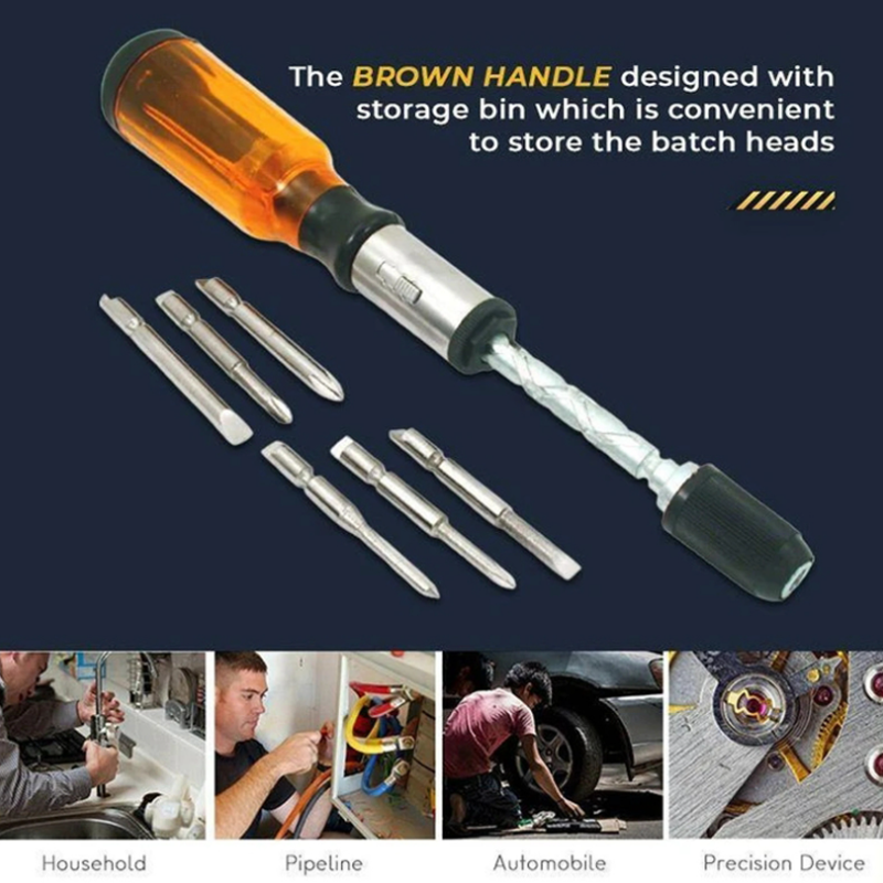 BowLift | Automatic Spiral Ratchet Screwdriver Set