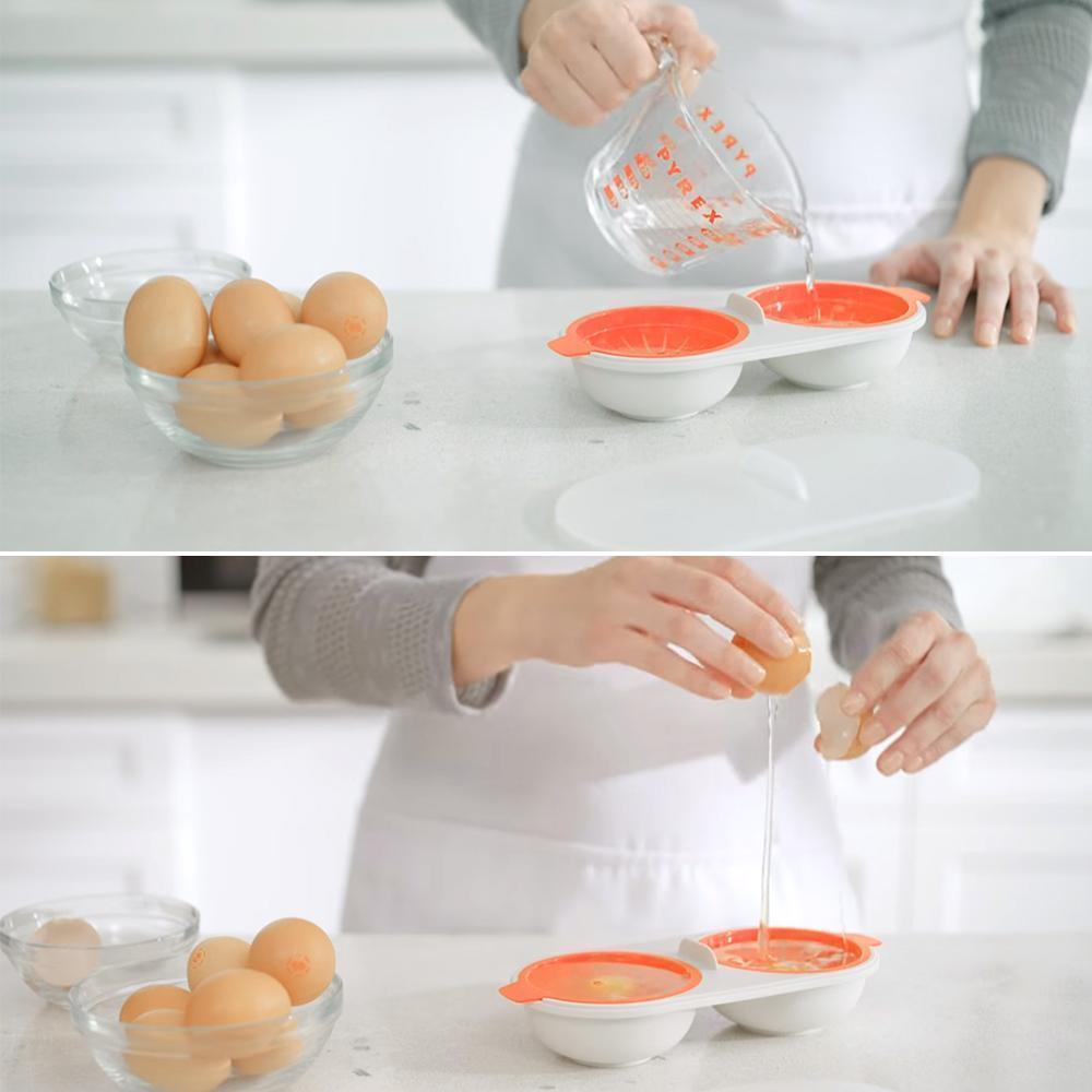 BowLift | Double Microwave Egg Cooker