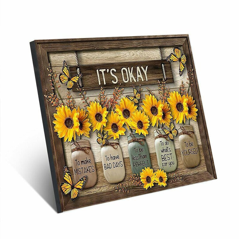 BowLift | Butterfly Sunflower Wall Art