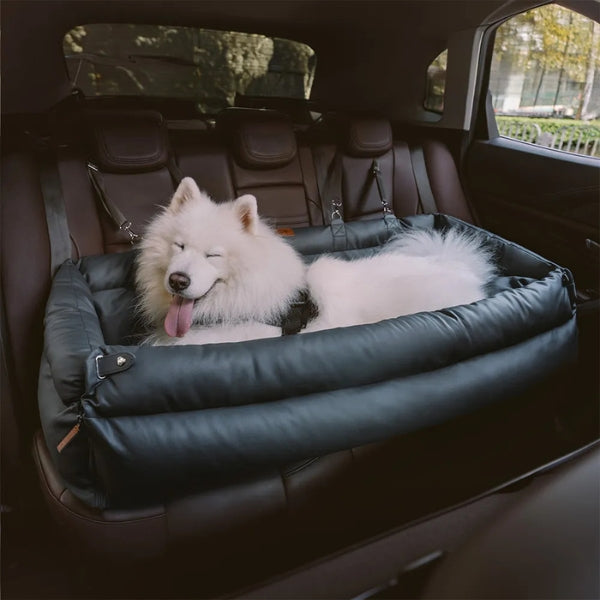 BowLift | Large Deluxe Car Dog Bed | Back Seat Extender & Car Seat Protection