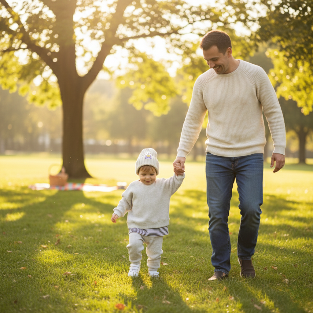 BowLift | Cozy Waffle Cotton Sweatshirt and Pants Set for Baby Boys
