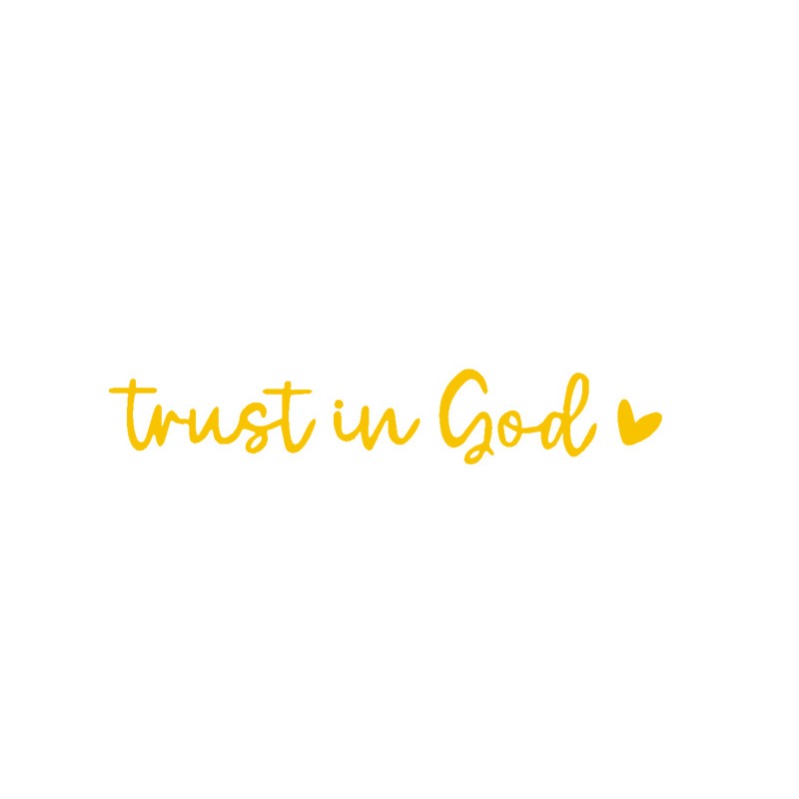 BowLift | “Trust in God” Rear-View Mirror Decal