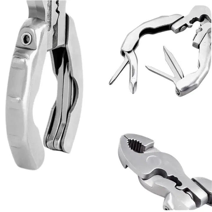 BowLift | 9-in-1 Stainless Steel Multi-Function Pliers – Compact & Versatile
