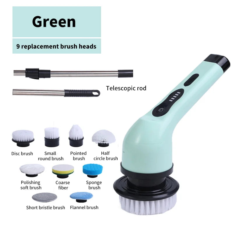 BowLift | 9-in-1 Electric Spin Cleaning Brush with LED Display – 1+1 FREE