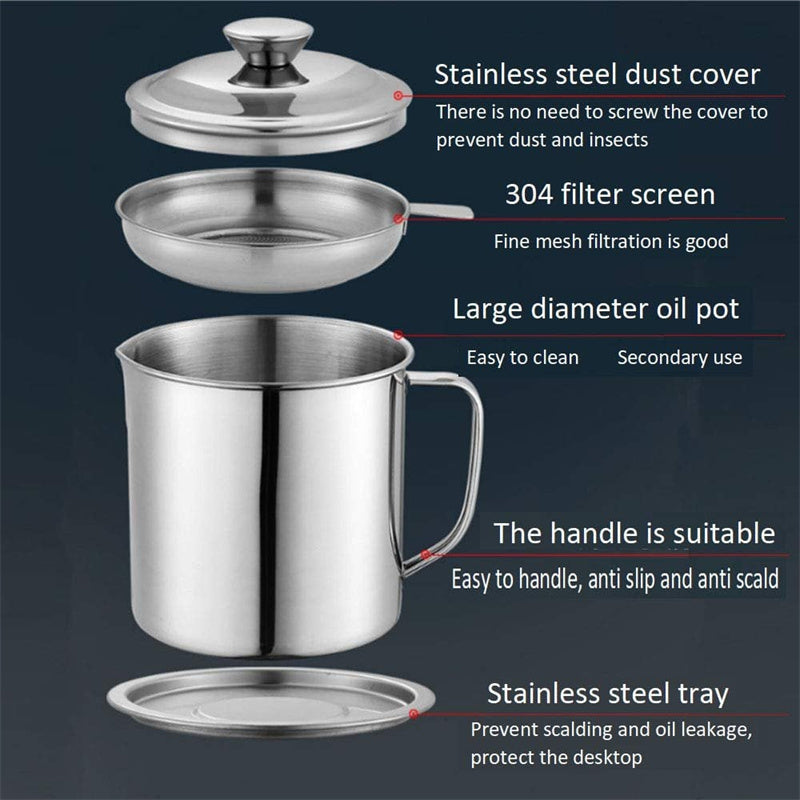 BowLift | Stainless Steel Oil Filter Pot