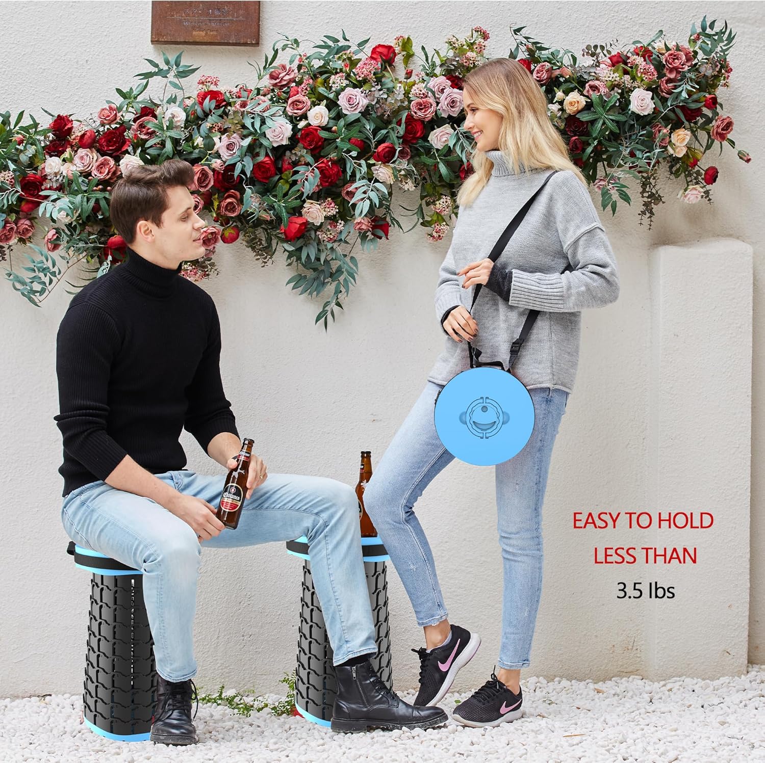 BowLift | Collapsible Stool with Cushion – SitMax