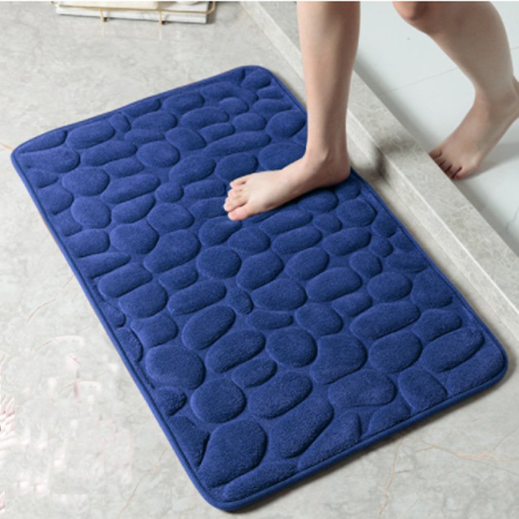 BowLift | Cobblestone Embossed Bathroom Bath Mat