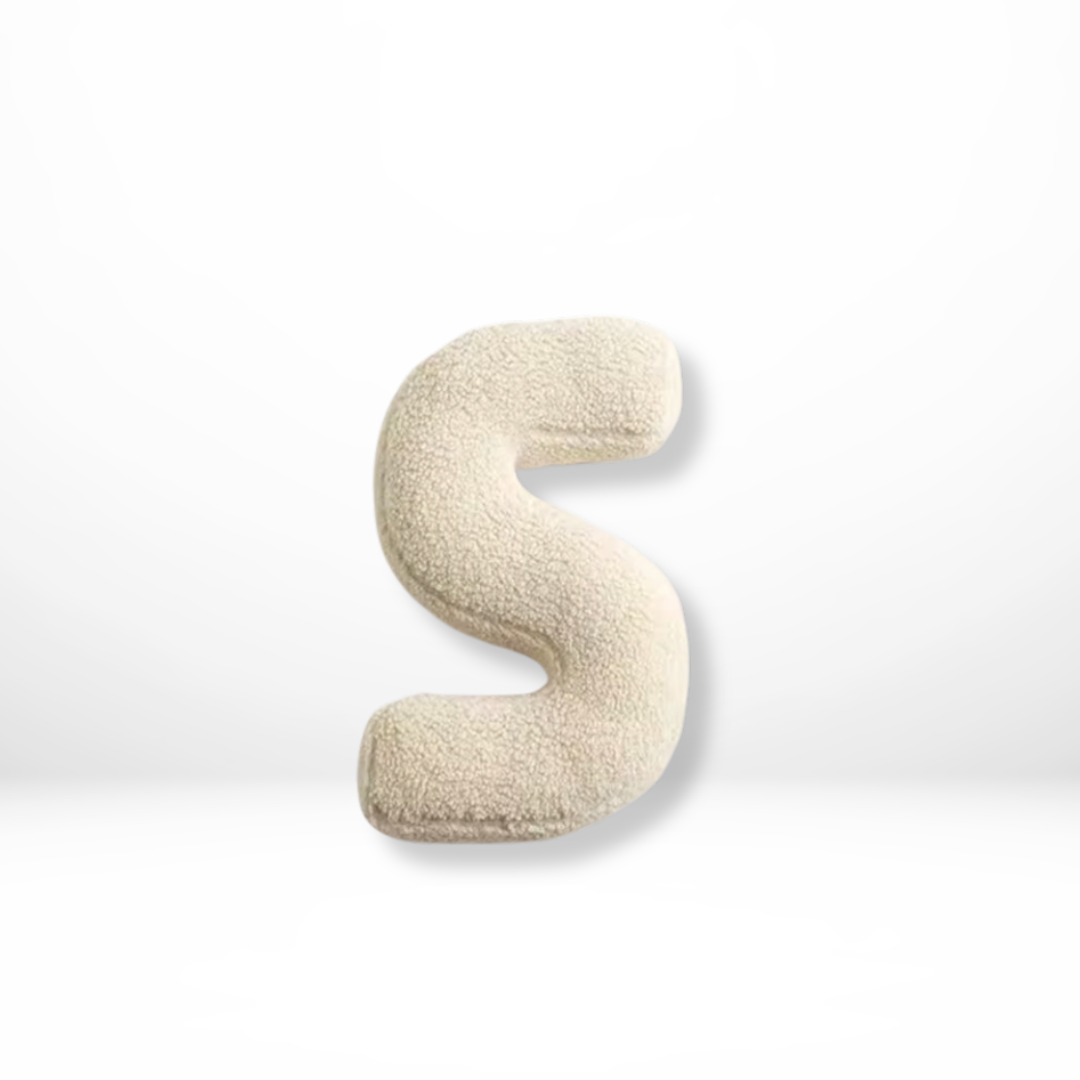 BowLift | Alphabet Cushion Velura – Soft Velvet Decorative Cushion in Every Letter of the Alphabet