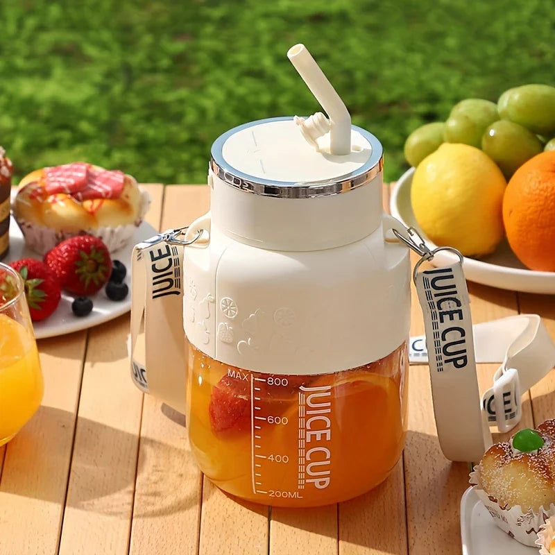 BowLift | 2in1 Bottle Mixer with Straw 800ml - Perfect for On the Go!