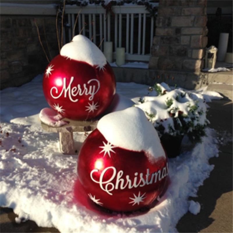 BowLift | Inflatable Christmas Ball Outdoor Decoration 60cm – Weather Resistant PVC Christmas Decoration
