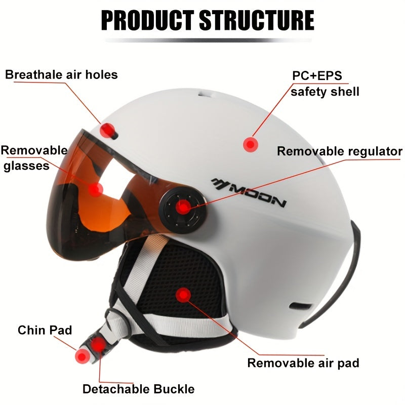 BowLift | High-Quality Ski Helmet with Removable Parts – Safe and Comfortable for Outdoor Activities