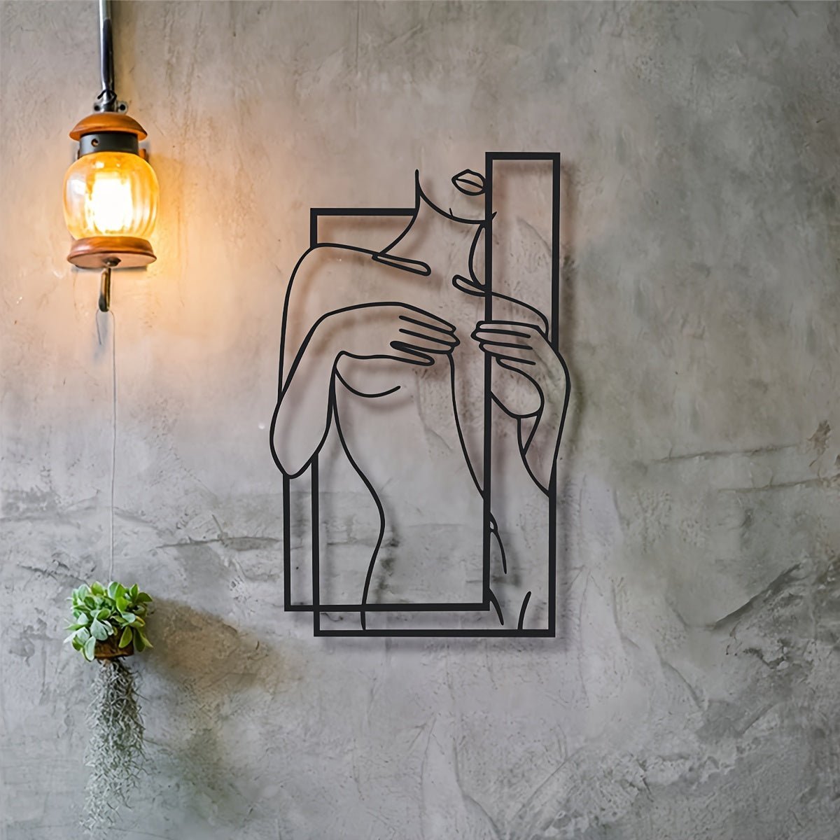 BowLift | LineaArt Metal Wall Decoration - Modern Minimalist Wall Art for Bedroom