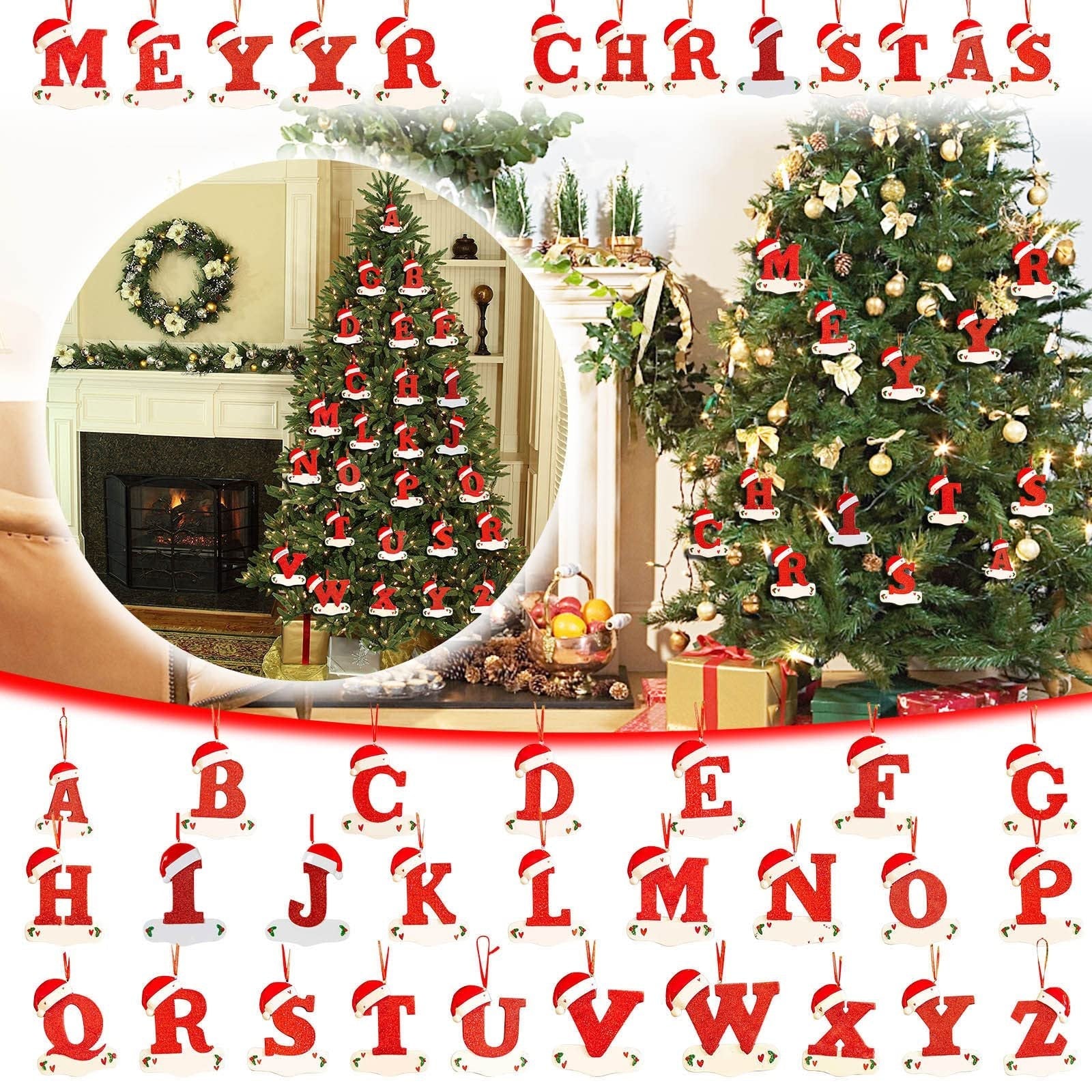 BowLift | Personalized Christmas 24 Letters Ornaments