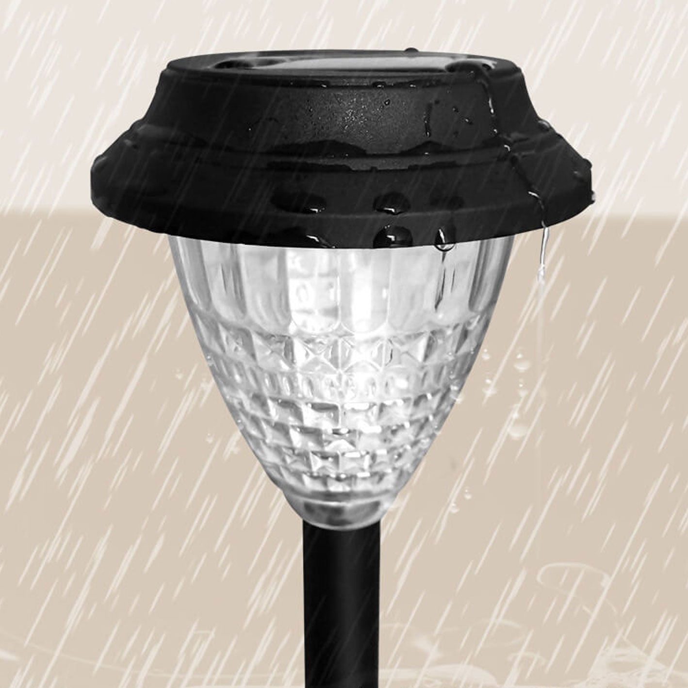 BowLift | Solar waterproof circular divergent light shadow design LED outdoor garden decorative light