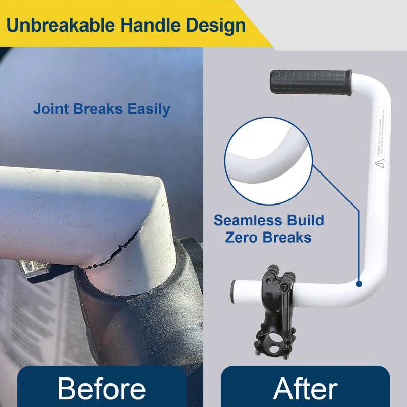 BowLift | Ergonomic Weed Killer Handle Extension Brush Cutter Trimmer Handle