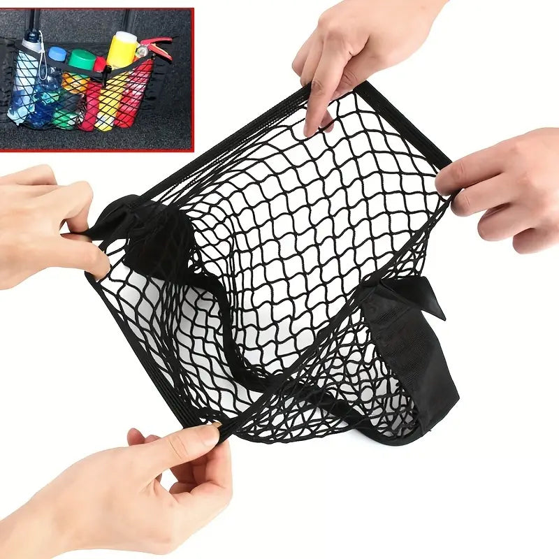 BowLift | Plastic Bags Storage Net Bag (With Adhesive Tape)