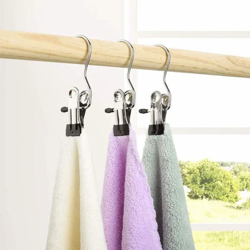 BowLift | Anti-rust Clip Space-saving Clothespin Hat Pants Storage Hanging Travel Hook