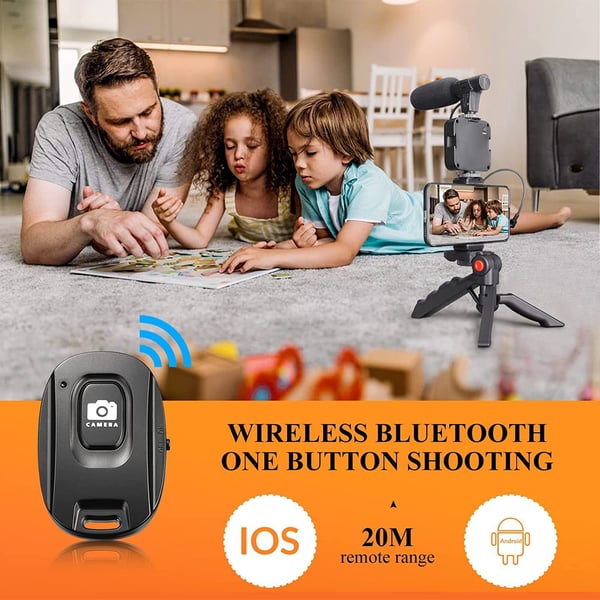 BowLift | Professional Video Microphone Set with Tripod and LED Video Light