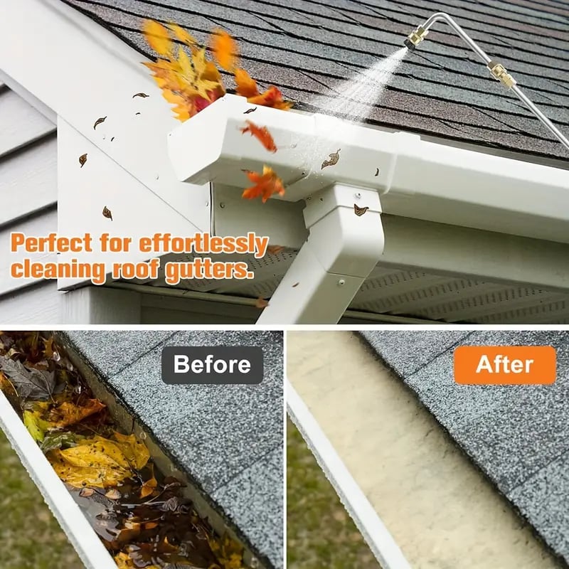 BowLift | 4000 PSI Telescoping High Pressure Washer Wand Set for Gutter & Roof Drainage & Walls Cleaning