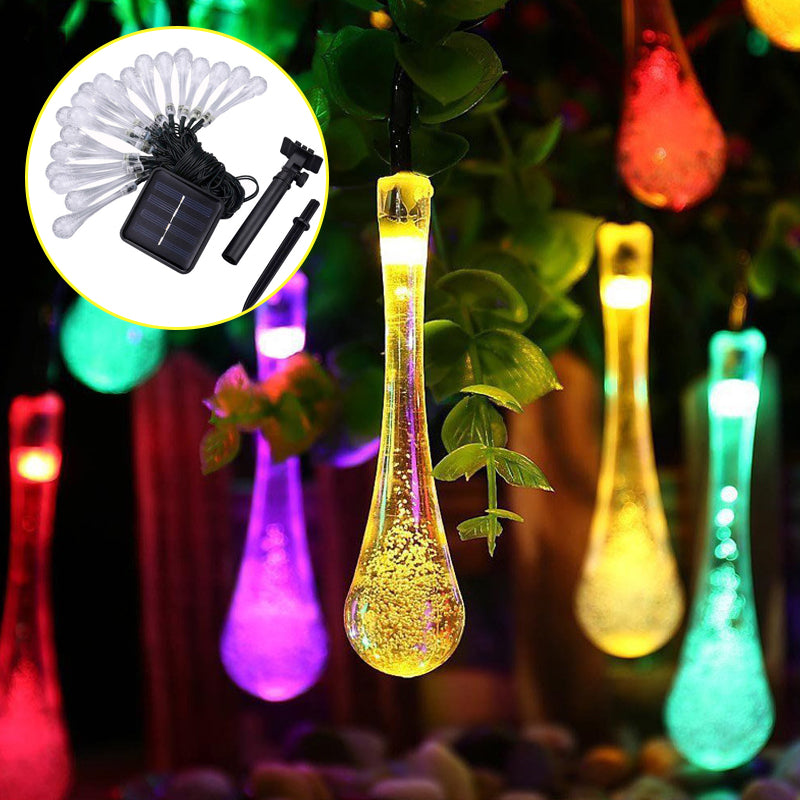 BowLift | Solar Water Droplet String Lights