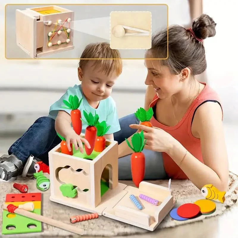 BowLift | 8-in-1 Montessori play box for babies - Promotes development and creativity