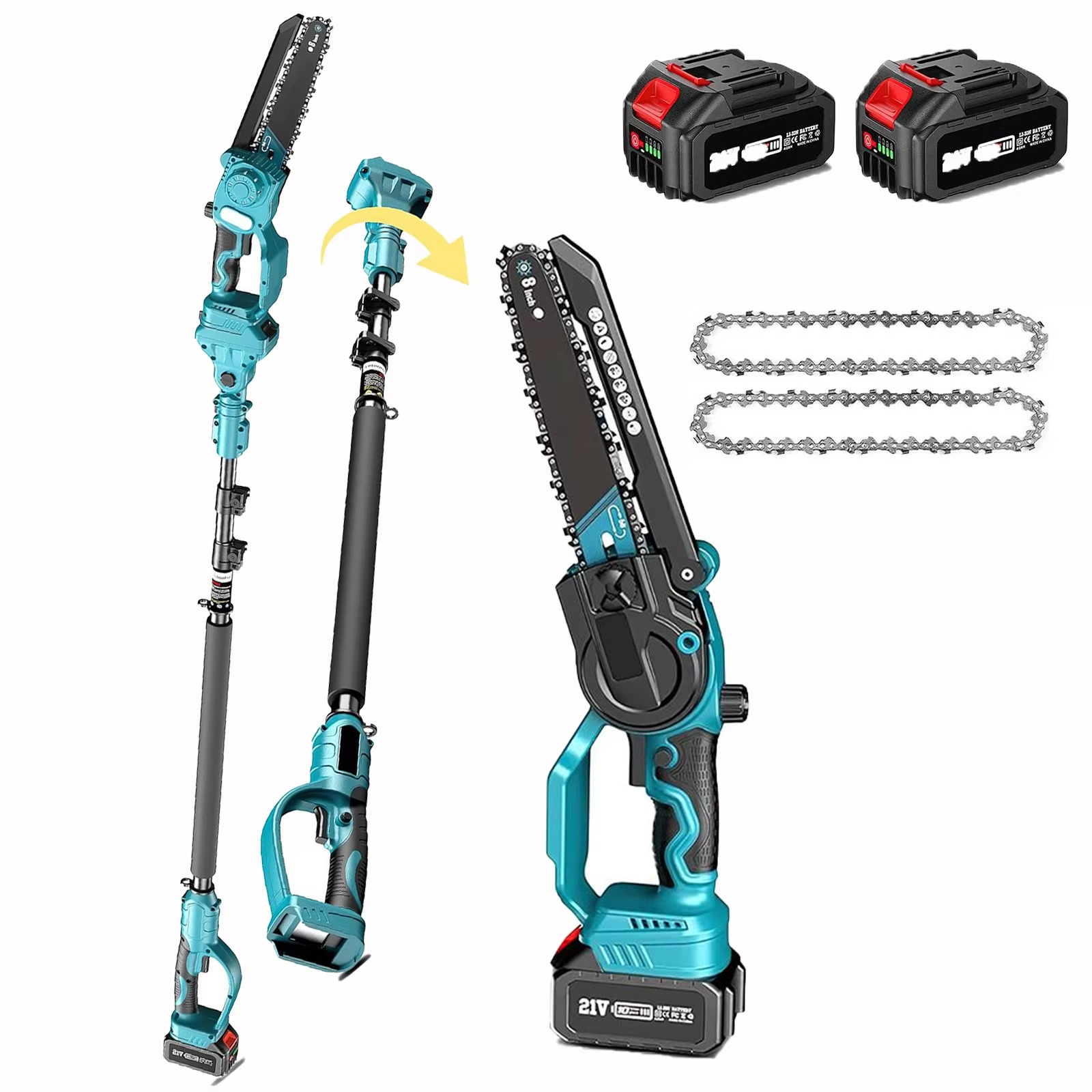 BowLift | 2-in-1 Cordless Chainsaw & Pole Saw